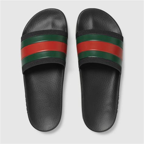 men's gucci sport rubber slide sandal|Gucci rubber platform slide sandals.